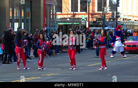 Washington Wizards Basketball Cheerleaders in sfilata Foto Stock