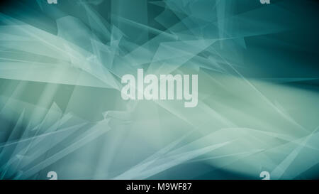 Astratta geometrica forme verde connessioni poligonale Foto Stock
