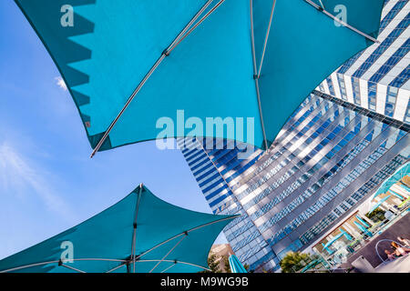 La piscina presso l'Hotel Il Vdara e Spar, Las Vegas, Narvarda, U.S.A. Foto Stock