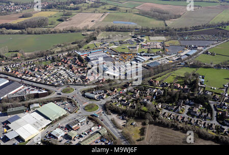 Vista aerea di Ripon, North Yorkshire Foto Stock