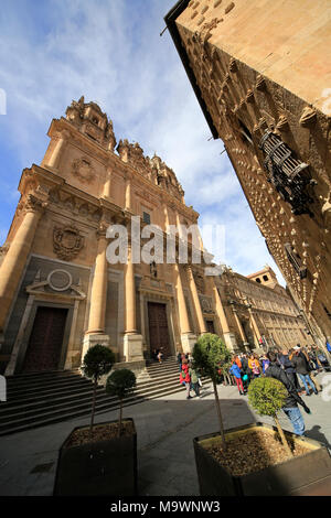 Città di Salamanca, Placa Mayor e ai principali siti di interesse turistico intorno a. Foto Stock