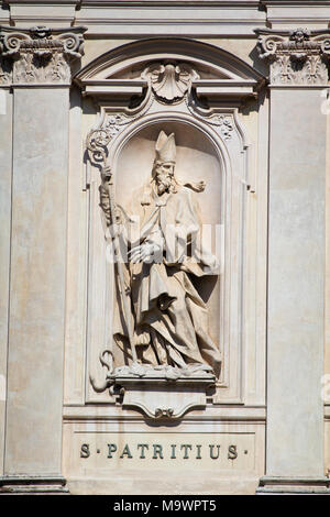 Saint Patrick - Saint Isidore la Chiesa - Roma (Sant'Isidoro degli Irlandesi) - Irish patrimonio spirituale in Italia Foto Stock