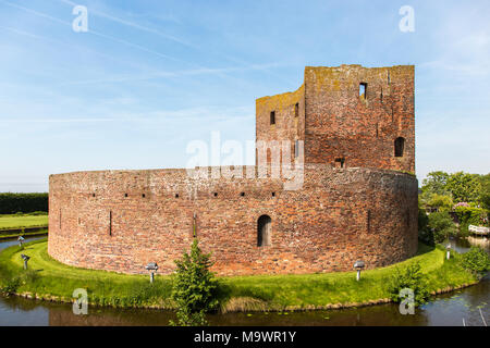 La rovina del castello di Teylingen Sassenheim nei Paesi Bassi Foto Stock