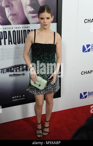 Los Angeles, CA, Stati Uniti d'America. 28 Mar, 2018. Kate Mara presso gli arrivi per CHAPPAQUIDDICK Premiere, Samuel Goldwyn Theatre, Los Angeles, CA Marzo 28, 2018. Credito: Dee Cercone/Everett raccolta/Alamy Live News Foto Stock