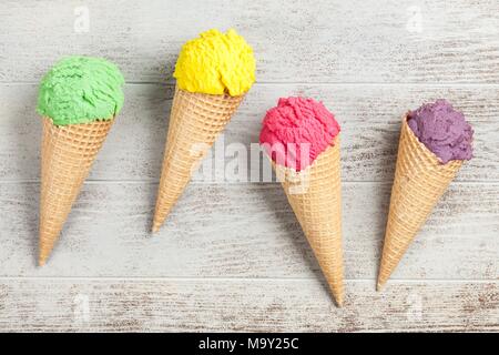 Cono di gelato Foto Stock