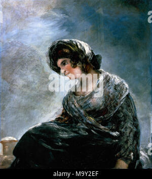 Francisco de Goya (1746-1828). La Milkmaid di Bourdeaux, ca. 1827. Olio su tela. Il Museo del Prado. Madrid, Spagna. Foto Stock