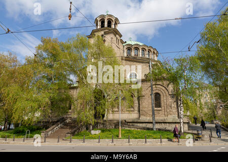La cattedrale chiesa Sveta Nedelya a Sofia, Bulgaria. Foto Stock