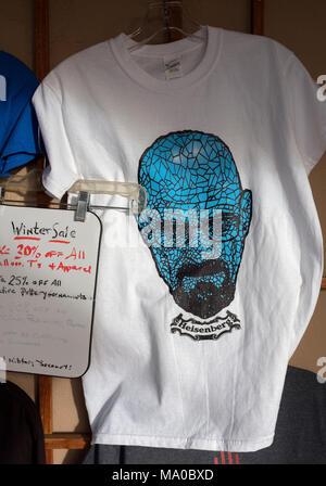 Breaking Bad T-shirt in vendita : (Walter bianco) aka "Heisenburg' Foto Stock