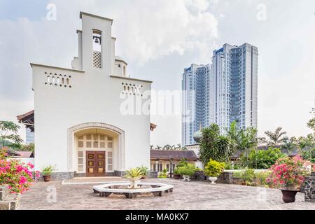 Campo olandese di onore Menteng Pulo di Jakarta, isola di Giava, Indo Foto Stock