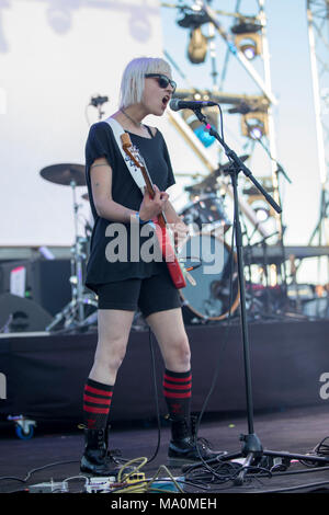 Band britannica 'Dream moglie' esecuzione dal vivo presso il Majestic Hotel Beach - MIDEM internazionale B2B evento musicale, Cannes, Francia, 6 Giugno 2017 © ifnm Foto Stock