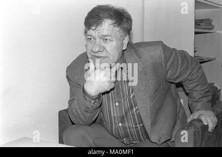 Mosca, Russia - 02 Aprile 1993: lo scienziato politico, vice direttore dell Istituto economico e Studi Politici dell Accademia Russa delle Scienze Kiselyov Victor Pavlovich Foto Stock