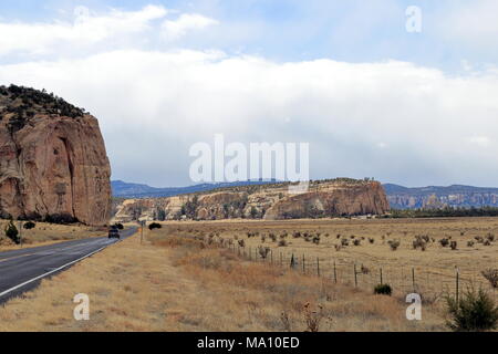 Un New Mexico settentrionale Southwest paesaggio fuori Gallup NM Foto Stock