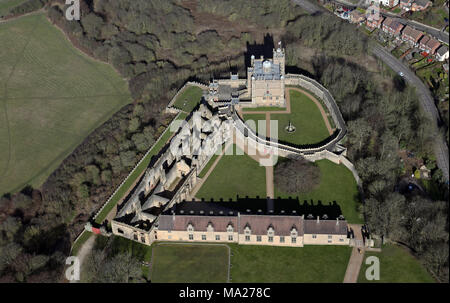 Veduta aerea del castello di Bolsover Foto Stock