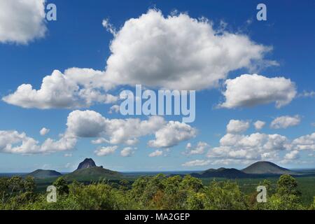 Casa di vetro montagne, montagne vulcaniche, Queensland, vicino a Brisbane Foto Stock