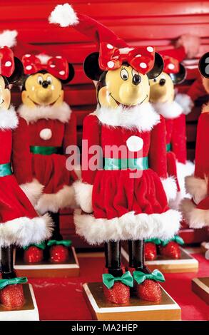Walt Disney World - Natale Minnie Mouse giocattoli, Florida, Stati Uniti d'America Foto Stock