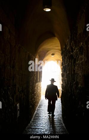 Un vicoletto nel quartiere ebraico, Gerusalemme, Israele Foto Stock