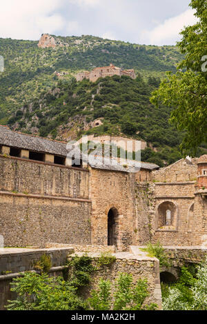 Le fortificazioni progettato dal Marchese de Vauban a Villefranche-de-Conflent, Pyrénées-Orientales Reparto, Languedoc-Roussillon, Francia. Dodici gr Foto Stock