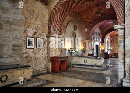 Santo Domingo, Repubblica Dominicana - Gennaio 4, 2018: Interno del pantheon nazionale a Santo Domingo, Repubblica Dominicana Foto Stock