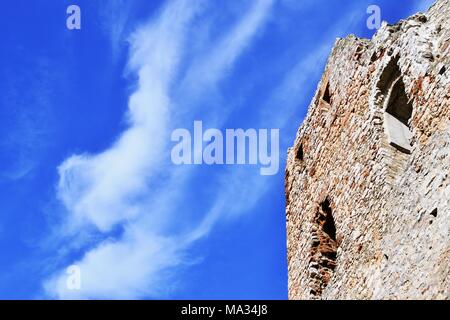 Rovine Csesznek in Ungheria Foto Stock