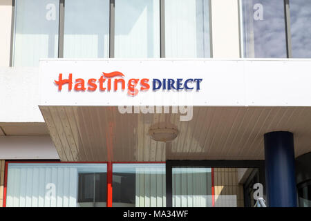 Hastings assicurazione diretta, Conquest House, Collington Avenue, Bexhill-on-Sea, East Sussex, regno unito Foto Stock