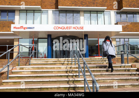 Hastings assicurazione diretta, Conquest House, Collington Avenue, Bexhill-on-Sea, East Sussex, regno unito Foto Stock