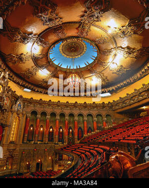 Louis, Missouri negli Stati Uniti d'America - 24 Luglio 2014 - il Fox Theatre sul Grand Boulevard nel Grand Center quartiere delle arti di midtown St Louis. Foto Stock