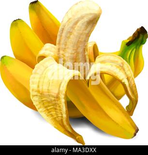 Banana dolce frutta Illustrazione Vettoriale