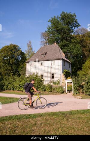 Il garden Casa di Goethe a Weimar e Turingia, Germania Foto Stock