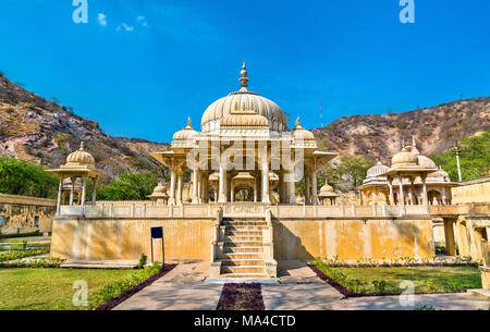 Royal Gaitor, un cenotafio in Jaipur - Rajasthan, India Foto Stock