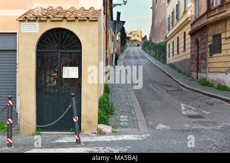 Papa Giovanna Cappella - Roma - secondo la tradizione popolare, questa cappella è stata dedicata a Papa Joan, il leggendario 'femminile papa' (regnò 855-857) Foto Stock