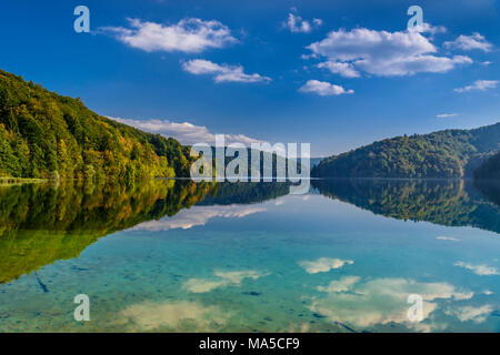 Croazia, Croazia centrale, Plitvicka Jezera, il Parco Nazionale dei Laghi di Plitvice, laghi superiori Foto Stock