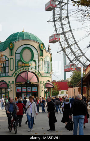 Ruota Gigante al Prater di Vienna, Austria Foto Stock