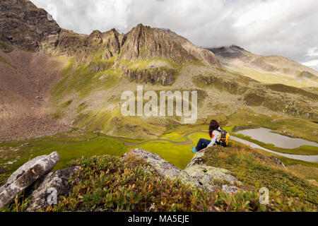 Wilde Wasser Weg, Stubaital, Neustift am Stubaital, terra di Innsbruck, in Tirolo Tirolo, Austria, Europa Foto Stock