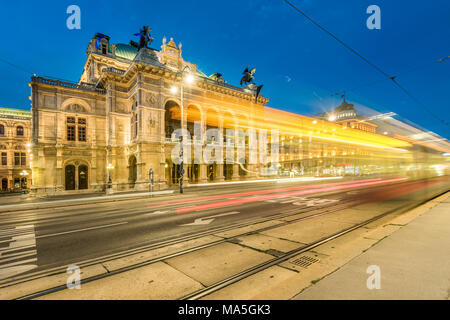 Vienna, Austria, l'Europa. L'Opera di Stato di Vienna Foto Stock