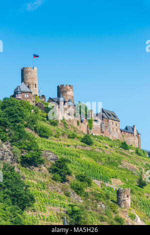 Castel Thurant sopra Alken, valle della Mosella, Renania-Palatinato, Germania Foto Stock
