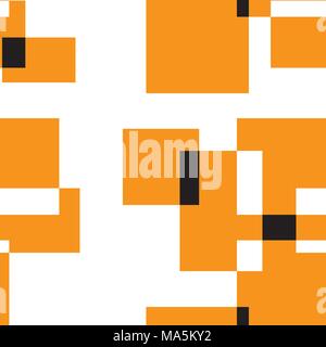 Piazze astratta su bianco modello senza giunture Illustrazione Vettoriale