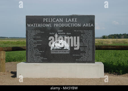 Pelican Lake WPA segno. Foto Stock