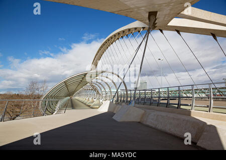 Zaragoza - il terzo millennio - ponte Puente del Tercer Milenio. Foto Stock