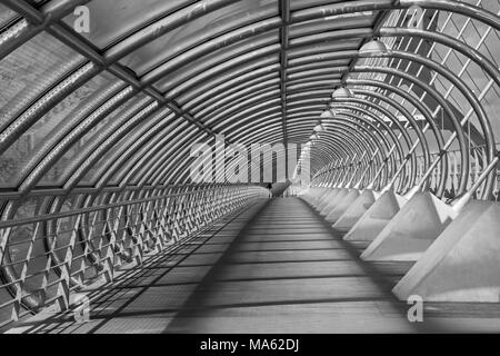 Zaragoza - il terzo millennio - ponte Puente del Tercer Milenio. Foto Stock