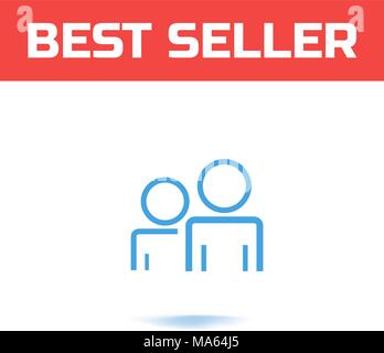 Membro della comunità concetto. Persone icona folla silhouette. Gruppo di utenti un concetto di rete. Team aziendale gruppo segno. Il personale unità pittogramma. Illustrazione Vettoriale