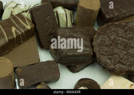 Meringa torta di nocciole con crema di burro e. Tradizionale ucraina di Kiev dessert torta, deliziosi dolci trattare, spazio di copia Foto Stock