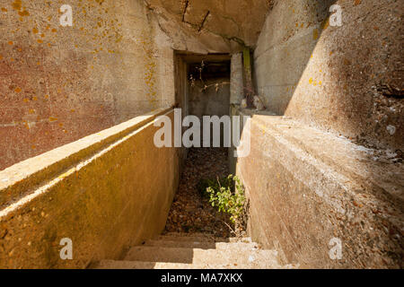 Suoni Denge specchi su RSPB terreni vicino Lydd, Kent, Regno Unito. Pre-ascolto radar orecchie. Foto Stock