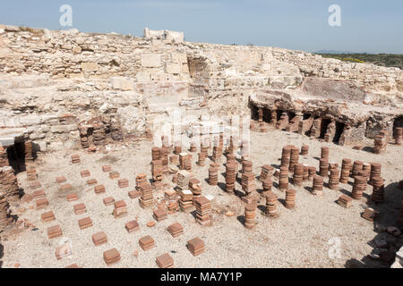 Kourion è la più spettacolare di antico sito di Cipro, risalente a tempi Mycean. Foto Stock