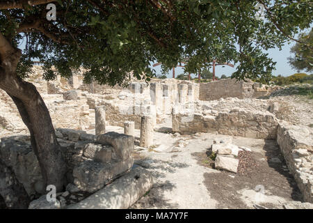 Kourion è la più spettacolare di antico sito di Cipro, risalente a tempi Mycean. Foto Stock