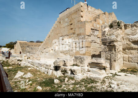 Kourion è la più spettacolare di antico sito di Cipro, risalente a tempi Mycean. Foto Stock
