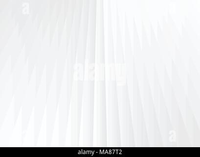 Abstract prospettiva geometrica delle linee verticali di colore bianco e grigio colore gradiente dello sfondo. illustrazione vettoriale Illustrazione Vettoriale