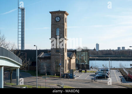 La Distilleria Clydeside, situato presso la Pumphouse, Queens dock sulle banche del nord del fiume Clyde a Glasgow, Scotland, Regno Unito Foto Stock