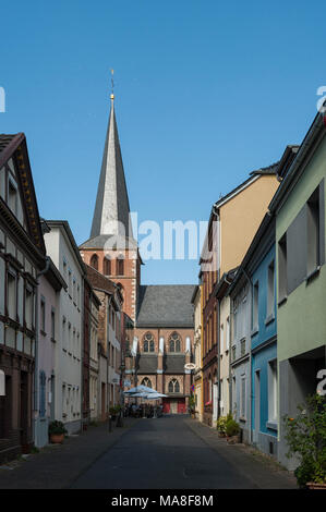 Brühl, è una città della Renania, Germania. Si trova nel quartiere Rhein-Erft-Kreis, 20 km a sud del centro della città di Colonia, Germania Foto Stock