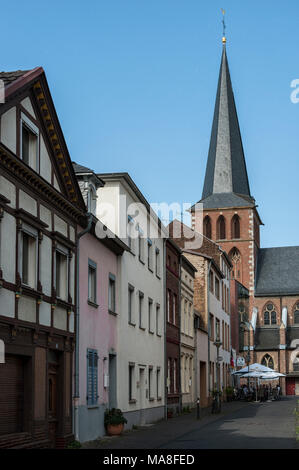 Brühl, è una città della Renania, Germania. Si trova nel quartiere Rhein-Erft-Kreis, 20 km a sud del centro della città di Colonia, Germania Foto Stock