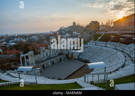 Anfiteatro di Plovdiv Bulgaria Foto Stock